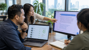 Singapore Team Reviewing Claude AI Citation Readiness Audit